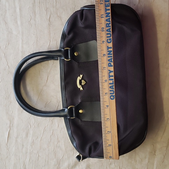 Victoria's Secret Zippered Canvas Travel / Toiletry Bag - Dark Brown color. - Picture 11 of 14